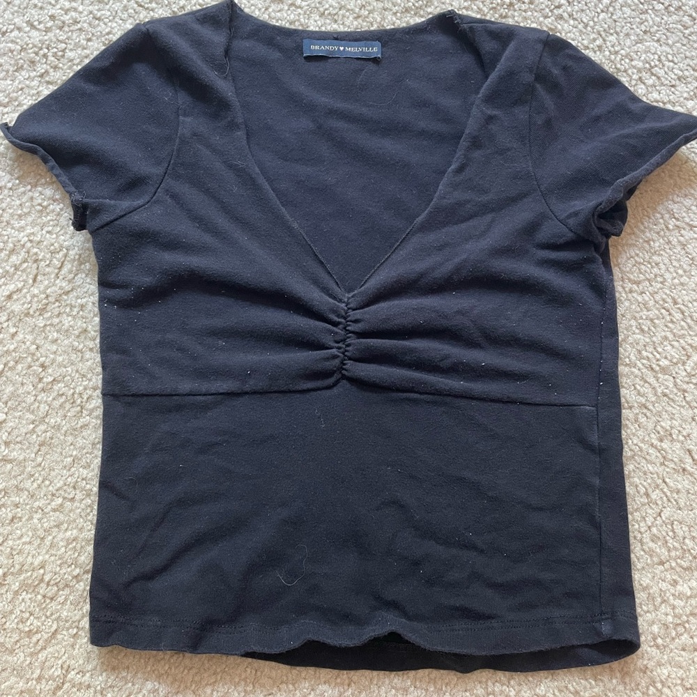 Brandy Melville, black crop top